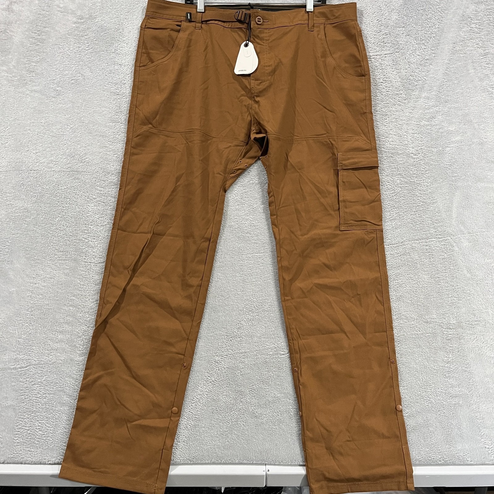 Prana Zion Pants Ii Mens 40x34 Sepia Brown Hiking Outdoors Camping Slim Fit